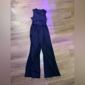 Cider Black Sleeveless Jumpsuit
